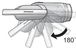 SAMSUNG SMX-F33LP - Poignée pivotante pour des prises de vue en toute liberté (rotation maximale de 180 degrés) - 2
