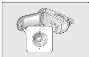 SAMSUNG SMX-F33LP - Utilisation des touches de direction - 2