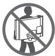 LG 55UF685V - Lifting and moving the TV - 1