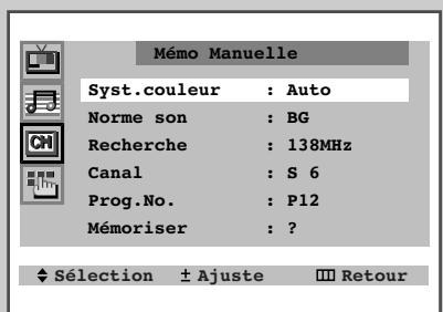 SAMSUNG 29M6 - Mémorisez les chaînes manuellement - 4
