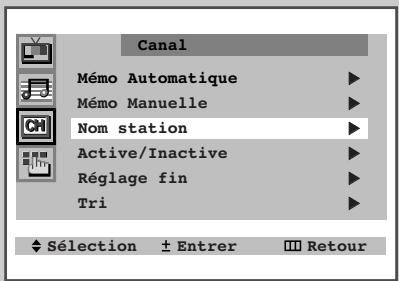 SAMSUNG 29M6 - Attribuez des noms aux chaînes - 2