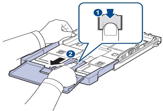 SAMSUNG CLP-310N - Modification du format de papier dans le bac d'alimentation - 3