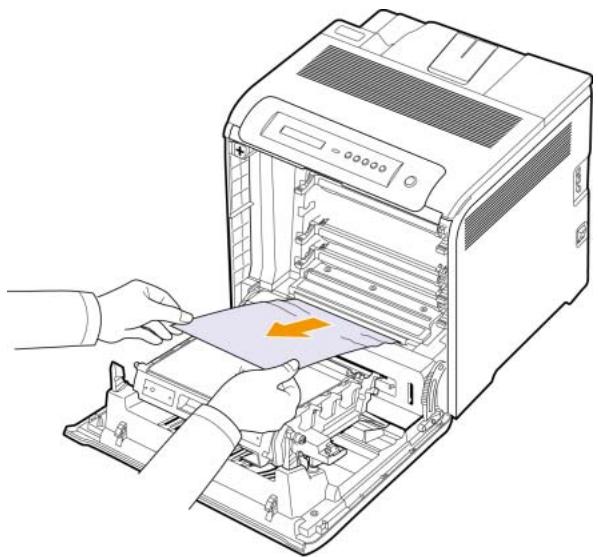 SAMSUNG CLP-610ND - Au niveau des bacs d'alimentation - 2