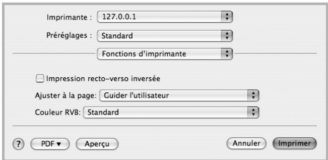 SAMSUNG CLP-610ND - Fonctions de l'imprimante - 1