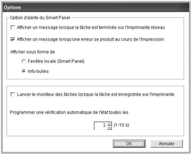 SAMSUNG CLP-610ND - Modification des paramètres du programme Smart Panel - 1
