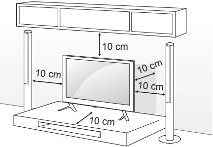 LG 60LB730V - Montaje en una mesa - 1