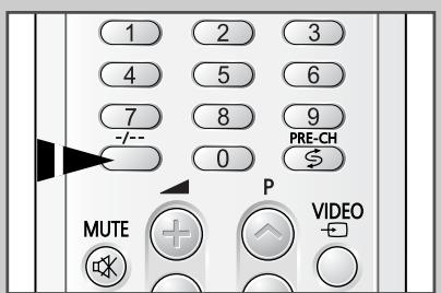 SAMSUNG CZ-21M163N - Selectionner une chaine dont le numéro est supérieur à neuf - 1
