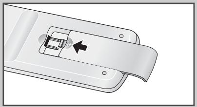 SAMSUNG CZ-21M163N - Mettez en place les piles dans la télécommande - 3