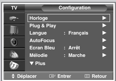 SAMSUNG SP-47Q1HE - Réglage et affichage de l'heure actuelle - 1