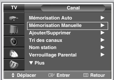 SAMSUNG SP-47Q1HE - Mémorisation manuelle des canaux - 1