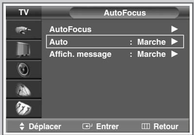 SAMSUNG SP-47Q1HE - Désactivation de l'exécution automatique de la autofocus - 2
