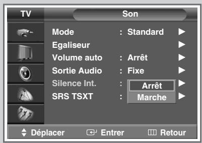 SAMSUNG SP-47Q1HE - Réglage du son externe - 2