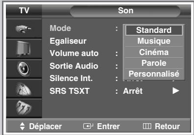SAMSUNG SP-47Q1HE - Changement de la norme Son - 2