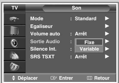 SAMSUNG SP-47Q1HE - Réglage du son externe - 1