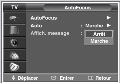 SAMSUNG SP-47Q1HE - Suppression de "AutoFocus" de l'affichage. - 3