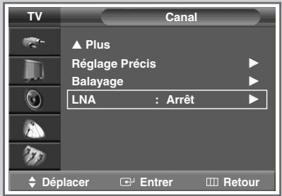 SAMSUNG SP-47Q1HE - Utilisation de la fonction LNA (Amplificateur à faible bruit) - 1