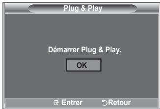 Plug & Play Démarrer Plug & Play. OK Entrer Retour