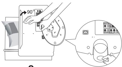 SAMSUNG LE19C431C4W - How to Adjust the Stand (19inch model only) - 2
