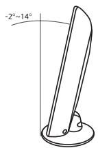 SAMSUNG LE19C431C4W - How to Adjust the Angle of the TV (19inch model only) - 1