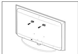 SAMSUNG LE19C431C4W - To avoid the TV from falling: - 2
