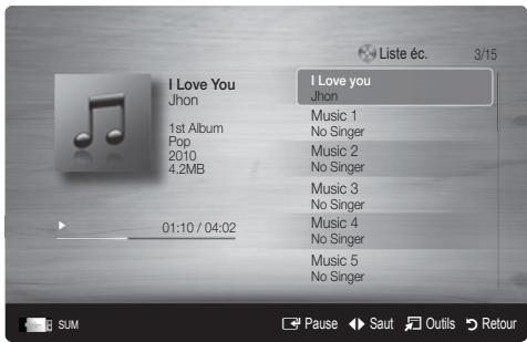 SAMSUNG LE19C451E2W - Lecture de musique - 1