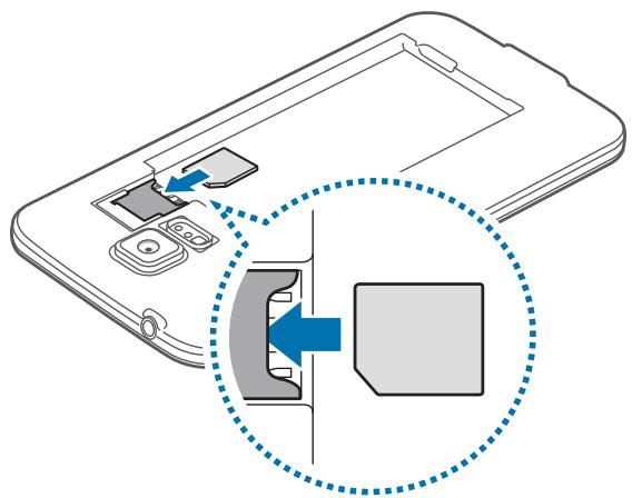 SAMSUNG GALAXY S5 NEW- SM-G903F - Installer la carte SIM ou USIM - 2