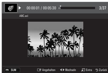00:00:01 / 00:05:30 3/37 ABC.avi SUM Angehalten Wechseln Extra Zurück
