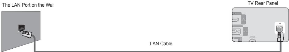 SAMSUNG LE40B650T2P - You can connect the LAN port and the TV directly depending on your network status. - 1