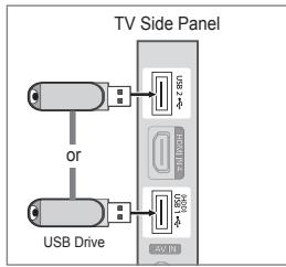 TV Side Panel or USB Drive AVI IN