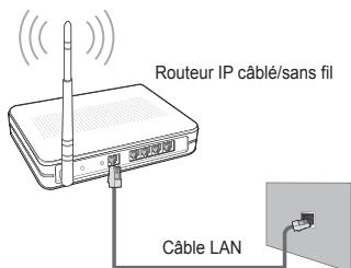 Routeur IP câblé/sans fil Câble LAN