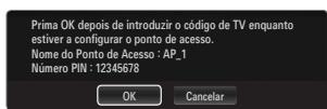 SAMSUNG LE40B651 - Ligar um WPS (Wi-Fi Protected Setup - Configuração Wi-Fi protegida) - 3