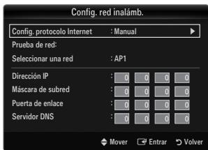 SAMSUNG LE40B651 - Config. red inalámb.-Manual - 1