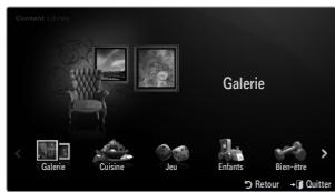 SAMSUNG LE40B651 - Utilisation de la Content Library - 1