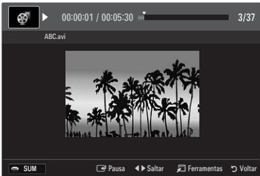 SAMSUNG LE40B651 - Reproduzir um ficheiro de filme - 1