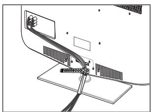 SAMSUNG LE40B651 - Assembling the Cables - 1