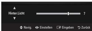 SAMSUNG LE40B651 - Hinter.Licht / Kontrast / Helligkeit / Schärfe / Farbe / Farbton (G/R) - 1