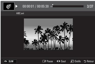 SAMSUNG LE40B651 - Lecture d'un fichier film - 1