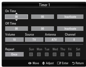 SAMSUNG LE40B651 - ☐ Timer 1 / Timer 2 / Timer 3 - 3