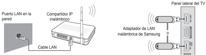 SAMSUNG LE40B651 - □ Conexión de la red - Inalámbrica - 1