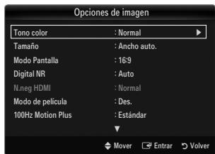 SAMSUNG LE40B651 - Tono color → Frío / Normal / Cálido1 / Cálido2 / Cálido3 - 1