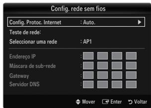 SAMSUNG LE40B651 - Config. rede sem fios-Manual - 1