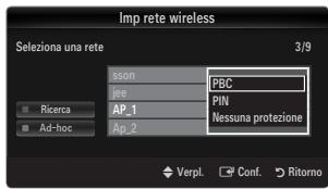 SAMSUNG LE40B651 - Collegamento mediante WPS (Wi-Fi Protected Setup) - 5