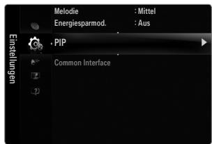 Melodie : Mittel Energiesparmod. : Aus - PIP Common Interface