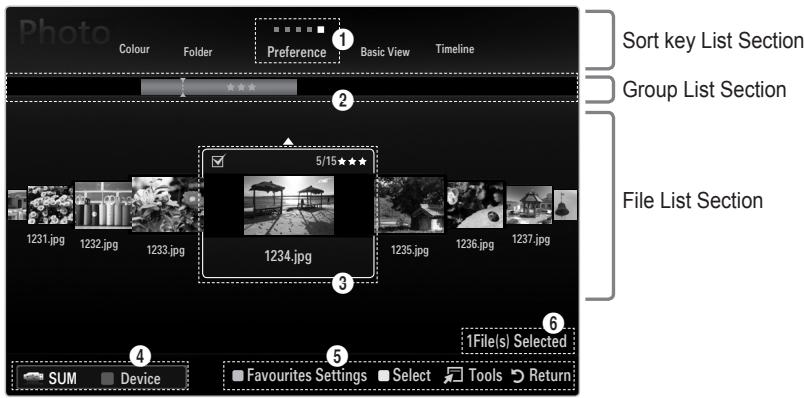 Photo Colour Folder Preference Basic View Timeline Sort key List Section Group List Section File List Section 1231.jpg 1232.jpg 1233.jpg 1234.jpg 1235.jpg 1236.jpg 1237.jpg 1File(s) Selected SUM Device Favourites Settings Select Tools Return