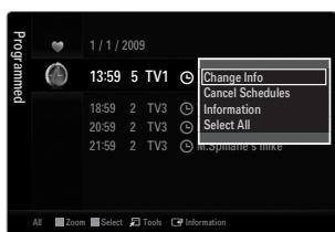 1 / 1 / 2009 13:59 5 TV1 18:59 2 TV3 20:59 2 TV3 21:59 2 TV3 Change Info Cancel Schedules Information Select All In Software's Mike