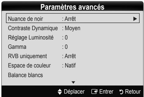 SAMSUNG LE40C550 - Paramètres avancés - 2