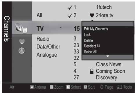 SAMSUNG LE40C550 - ♥ My Channels - 1