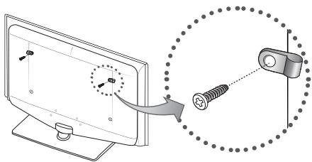 SAMSUNG LE40C550 - Para impedir que el televisor se caiga - 2