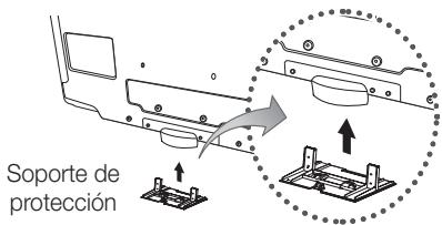 SAMSUNG LE40C550 - Montaje del soporte de protección - 1