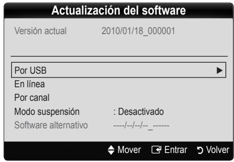 SAMSUNG LE40C550 - Actualización del software - 1